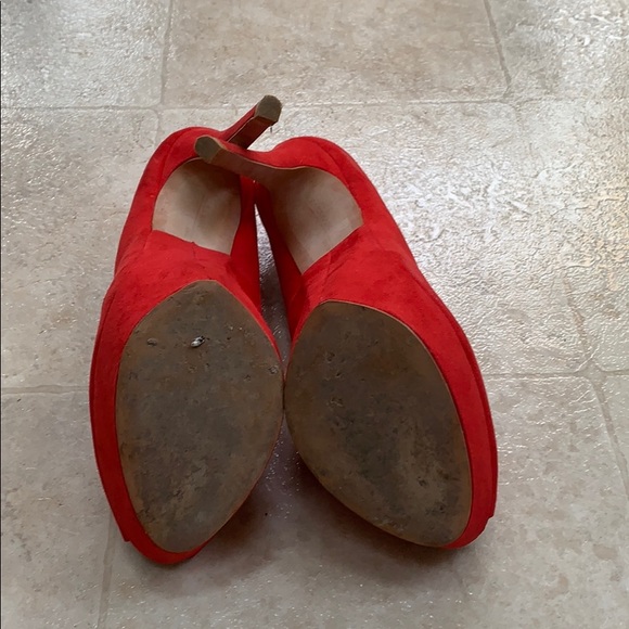 2 for $25 ✨ Zara Red Peep Toe Pumps - Picture 5 of 5